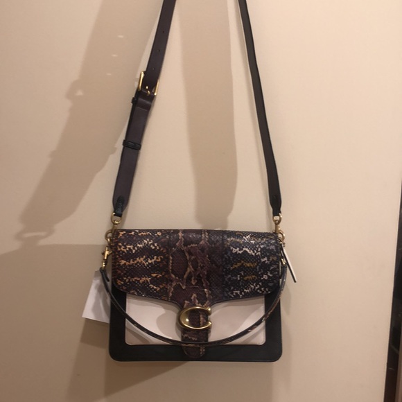 Coach TABBY Snakeskin Shoulder Bag - Picture 10 of 11
